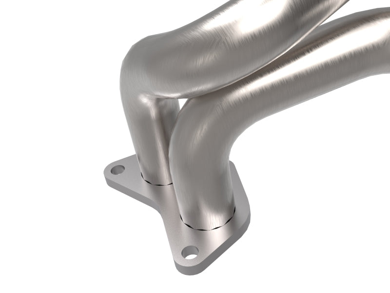 aFe Twisted Steel 304 Stainless Steel Header w/ Cat 13-19 Subaru Outback H4-2.4L