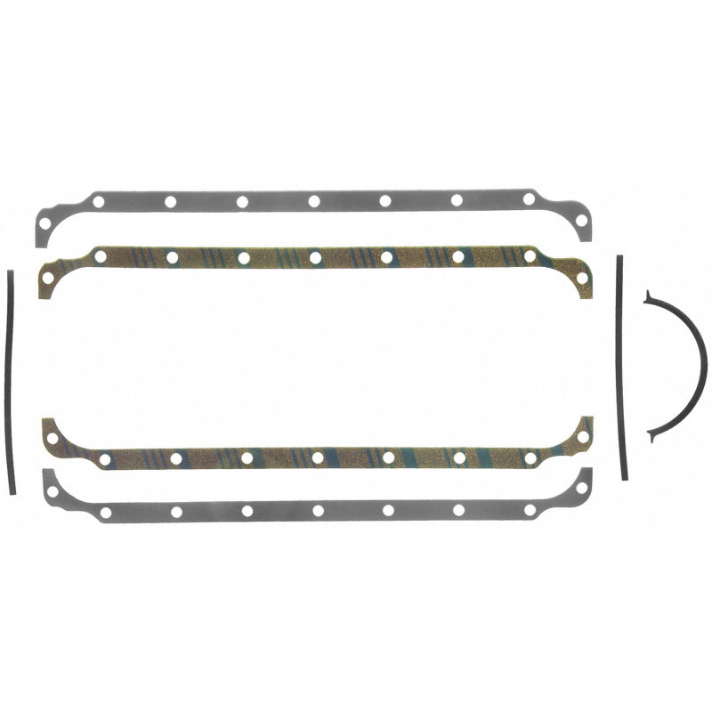 Fel-Pro 17991 Engine Oil Pan Gasket Set 18 Bolt Hole Multi Piece Gasket