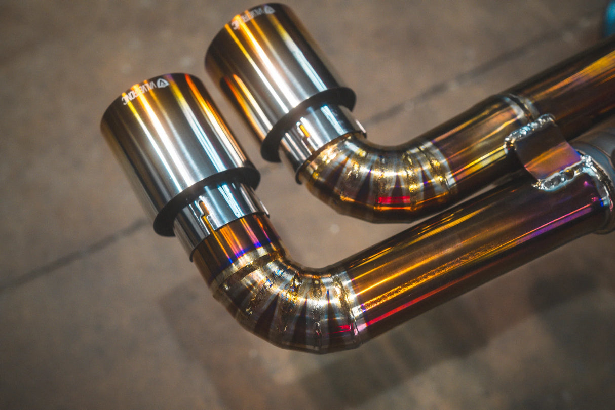 Valvetronic Designs® Ferrari F430 Spider Valved Sport Cat-Back Exhaust with 4" OD Tips