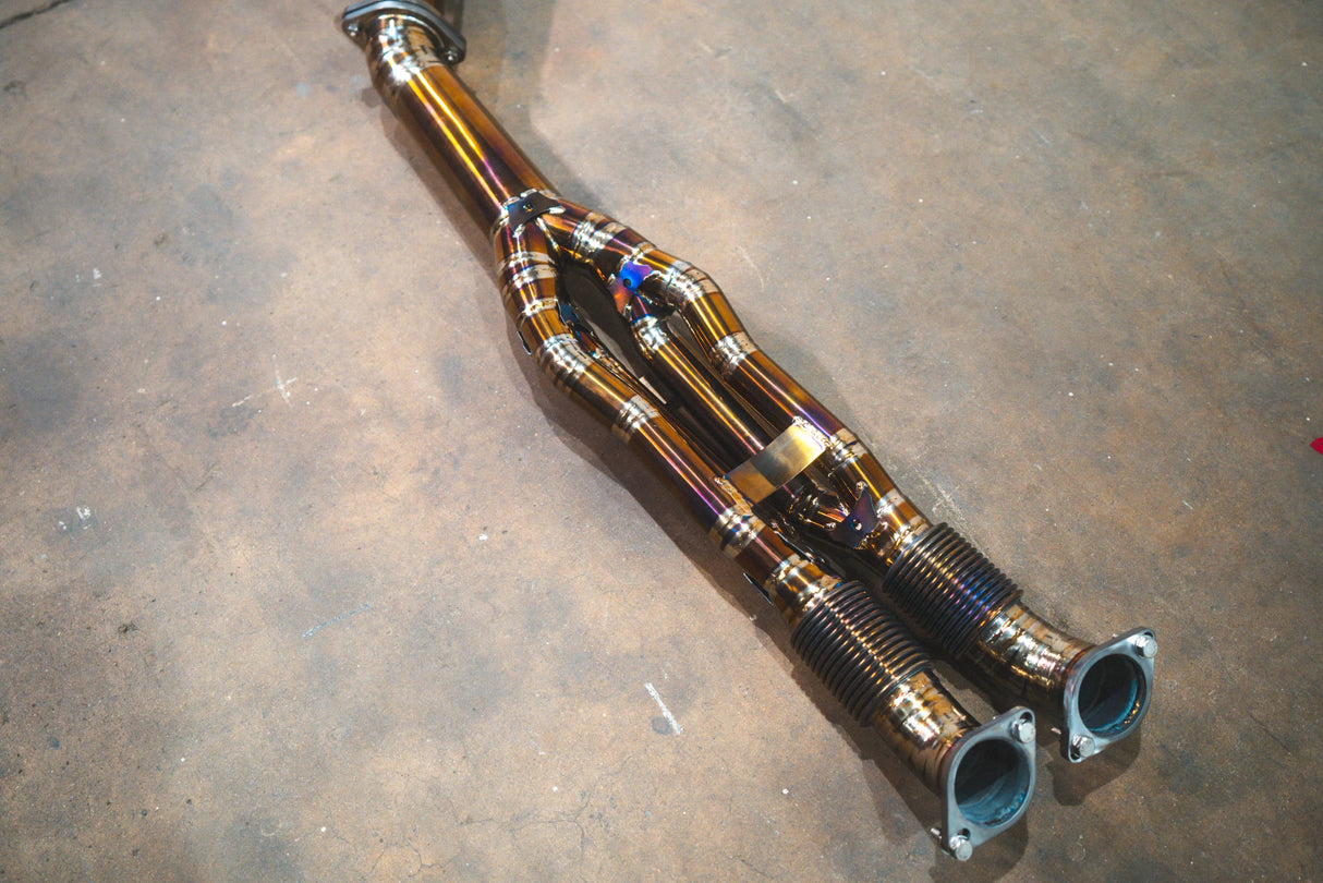 Valvetronic Designs® Nissan GT-R R35 Titanium Cat-Back Exhaust with 4" OD Tips