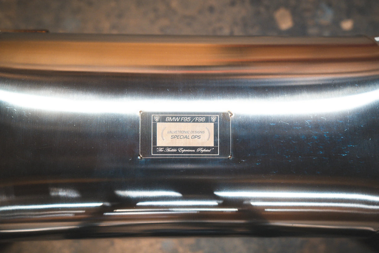 Valvetronic Designs® BMW X5M/X6M F95/F96 Valved Sport Cat-Back Exhaust with 4" OD Tips
