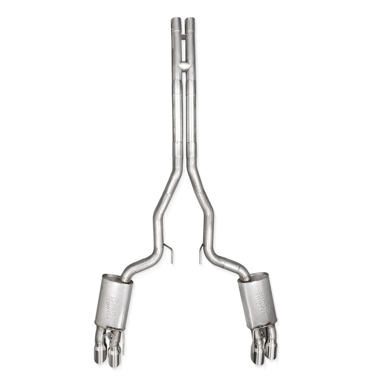 Stainless Works® (24-25) Mustang GT 304SS 3" Cat-Back Exhaust with Quad 4" OD Tips