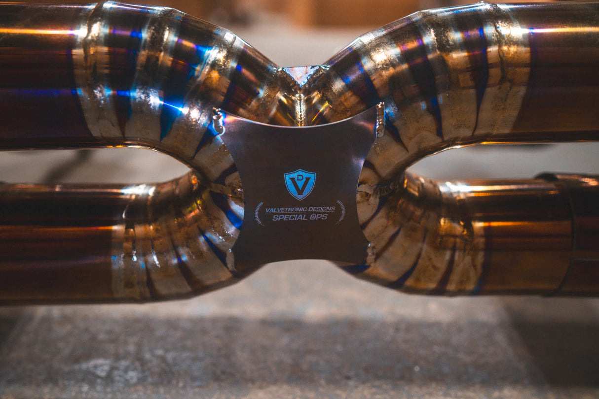 Valvetronic Designs® Corvette C8 Titanium Valved Sport Cat-Back Exhaust with 4" OD Tips