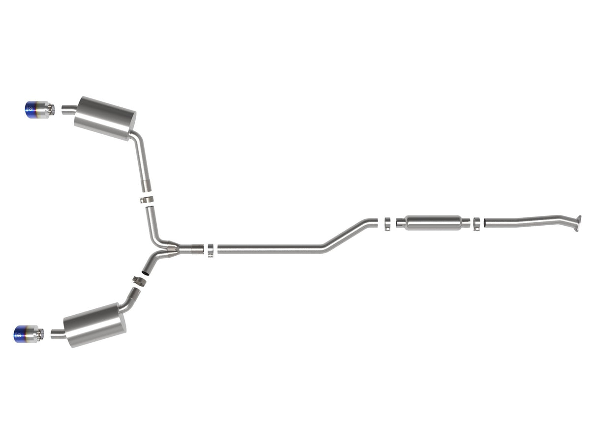 Takeda® (09-14) Acura TSX 304SS 2.5" Cat-Back Exhaust with 4.5" OD Tips