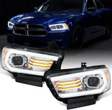 Dodge Charger Head Light LED DRL Switchback Sequential Turn Signal