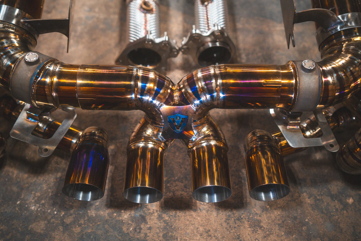 Valvetronic Designs® Corvette C8 Z06 Titanium Valved Sport Cat-Back Exhaust with 4" OD Tips