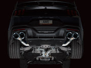 AWE TUNING 3020-43375 FORD MUSTANG S650 DARK HORSE TRACK EDITION CAT-BACK EXHAUST SYSTEM