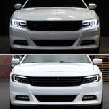 Dodge Charger Head Lights with LED Sequential Turn Signals Halogen