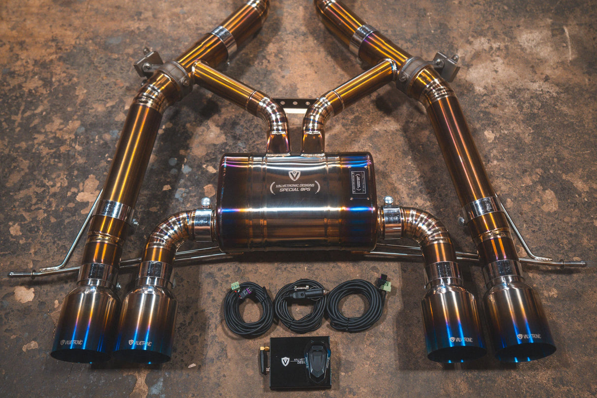 Valvetronic Designs® BMW M3/M4 G8x Valved Axle-Back Exhaust with 4" OD Tips