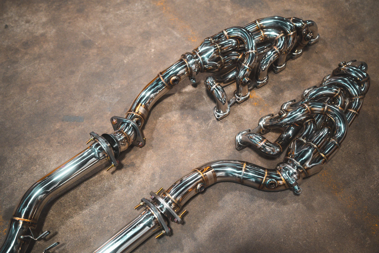 Valvetronic Designs® Ferrari 599 RACE F1 Valved Complete Exhaust System with 4" OD Tips
