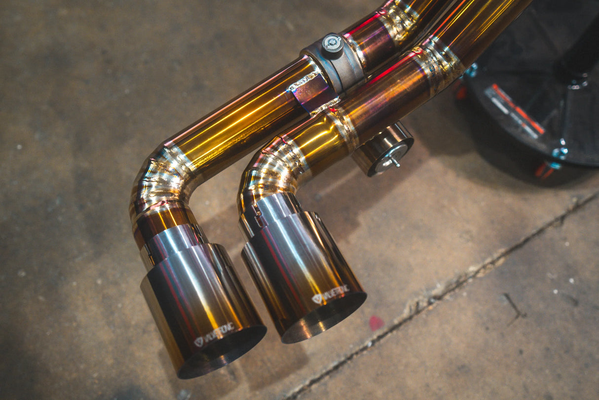 Valvetronic Designs® Ferrari F430 Spider Valved Sport Cat-Back Exhaust with 4" OD Tips