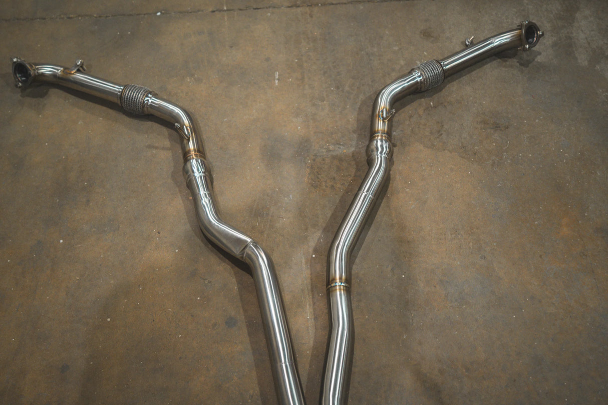 Valvetronic Designs® Audi S4/S5 B9 Valved Sport Titanium Cat-Back Exhaust with 4" OD TIps
