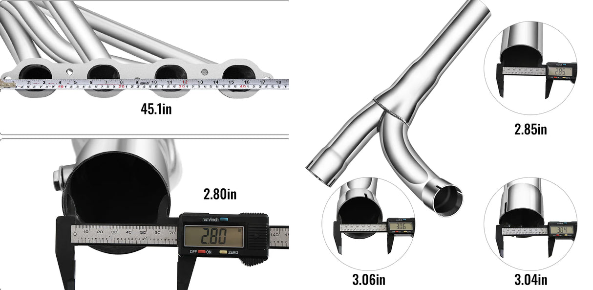Silverado/Sierra/Tahoe/Yukon 5.3L/6.2L Long Tube Exhaust Headers 
