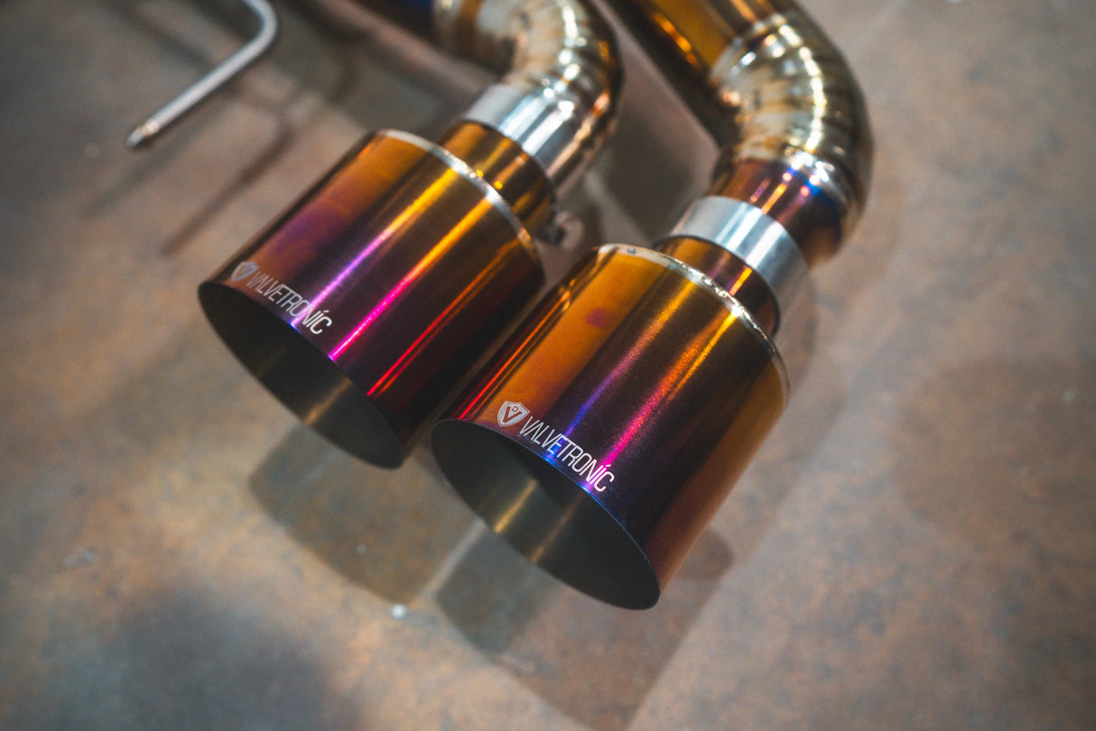Valvetronic Designs® Nissan GT-R R35 Titanium Cat-Back Exhaust with 4" OD Tips