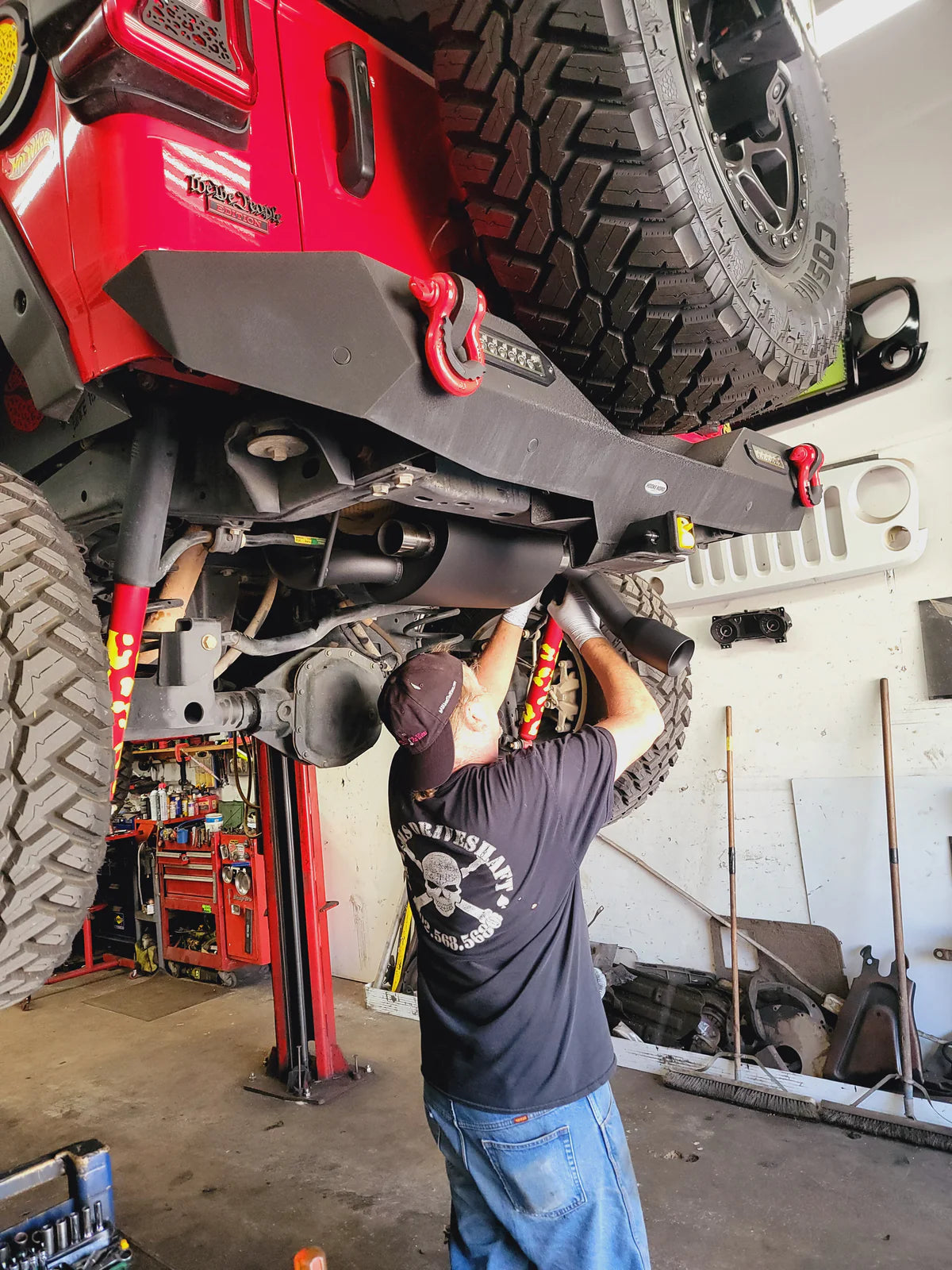 (07+) Jeep Wrangler 2.0L/3.6L/3.8L 304SS 2.5" Axle-Back Exhaust with 4" OD Tips