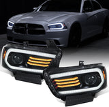 Dodge Charger Head Light LED DRL Switchback Sequential Turn Signal