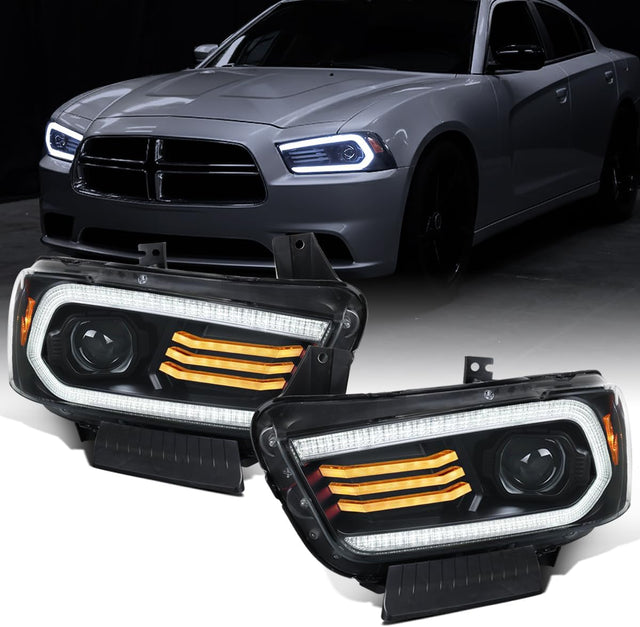 Dodge Charger Head Light LED DRL Switchback Sequential Turn Signal