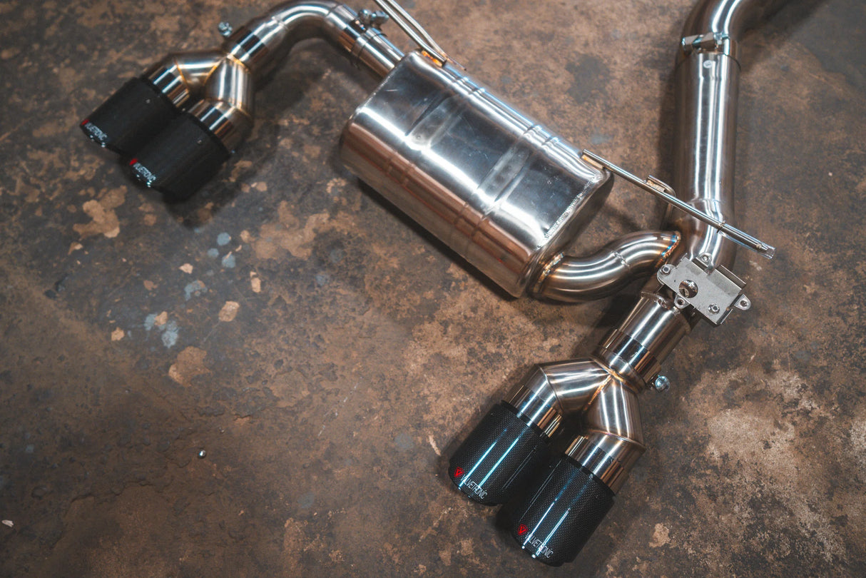 Valvetronic Designs® BMW F87 M2 Competition Equal Length Valved Sport Cat-Back Exhaust with 4" OD Tips