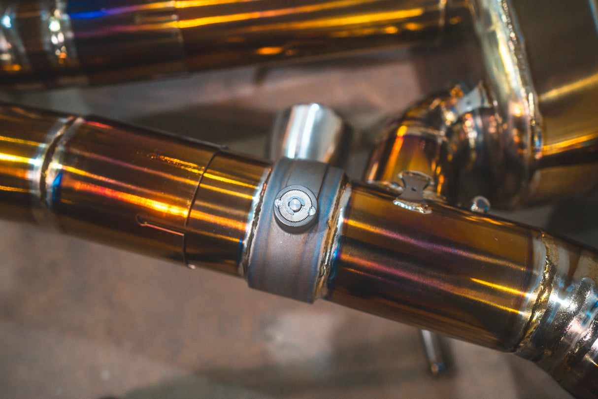 Valvetronic Designs® Nissan GT-R R35 Titanium Cat-Back Exhaust with 4" OD Tips