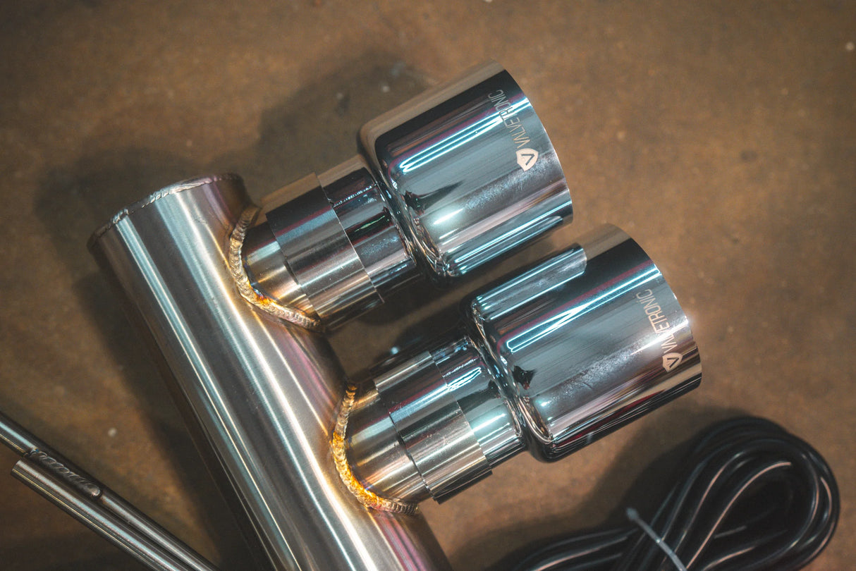Valvetronic Designs® (00-06) BMW M3 E46 Valved Axle-Back Exhaust with 4" OD Tips