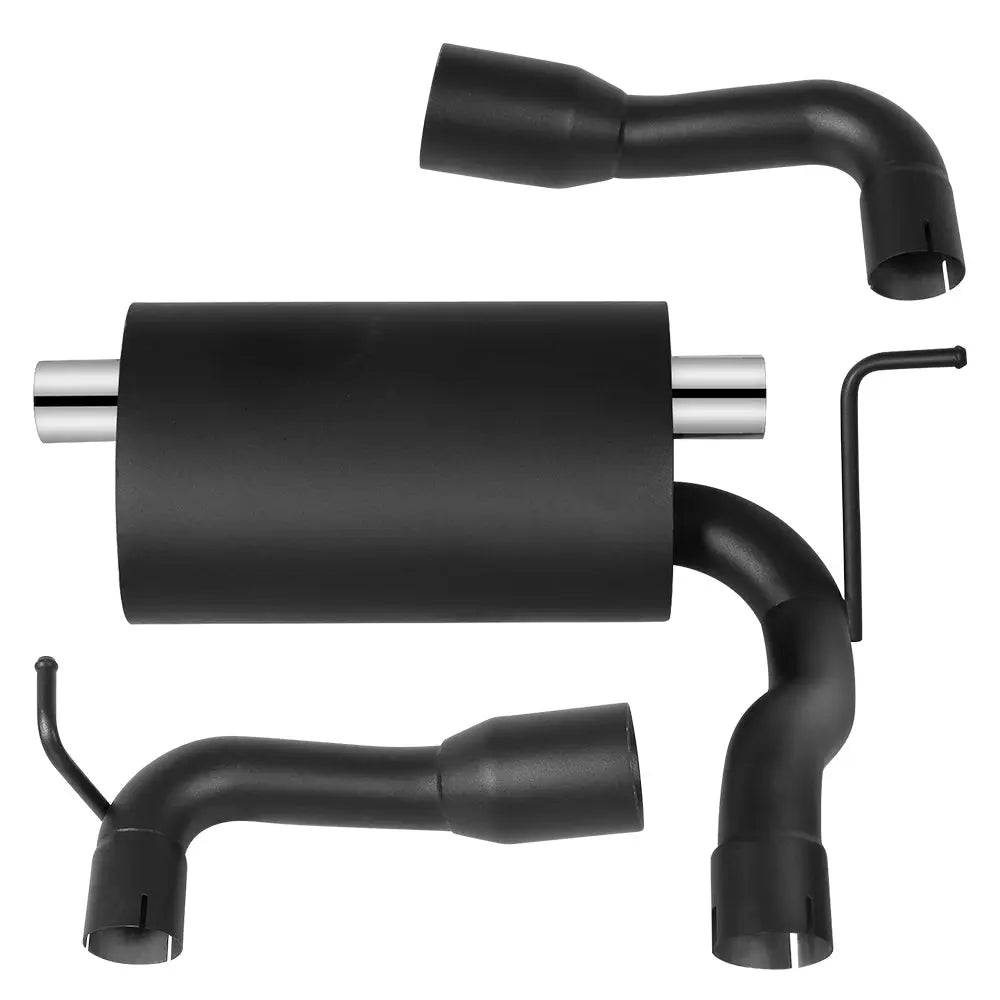 07+ Jeep Wrangler 2.0L/3.6L/3.8L JK/JL 2.5" Axle-Back Exhaust with 4" OD Tips