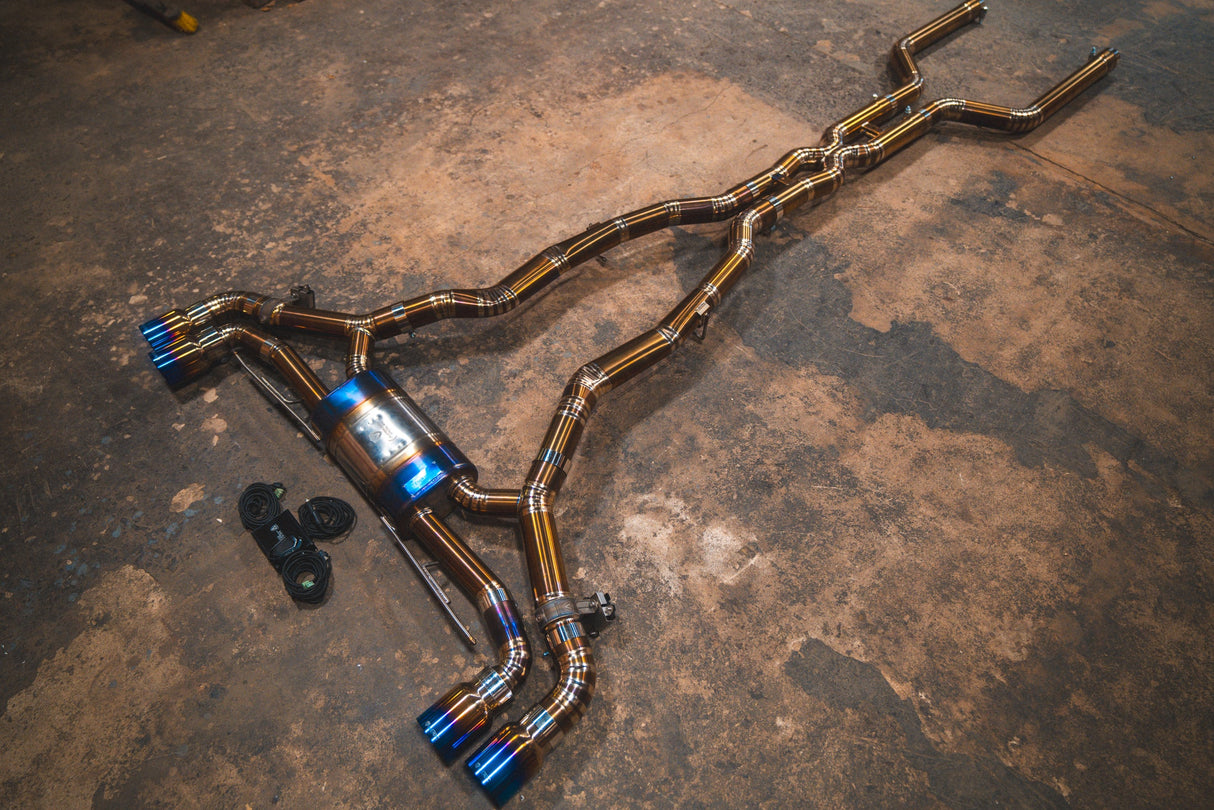 Valvetronic Designs® BMW X5M/X6M F95/F96 Valved Sport Cat-Back Exhaust with 4" OD Tips