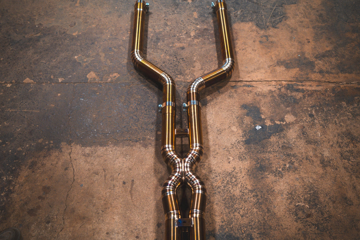 Valvetronic Designs® BMW X5M/X6M F95/F96 Valved Sport Cat-Back Exhaust with 4" OD Tips