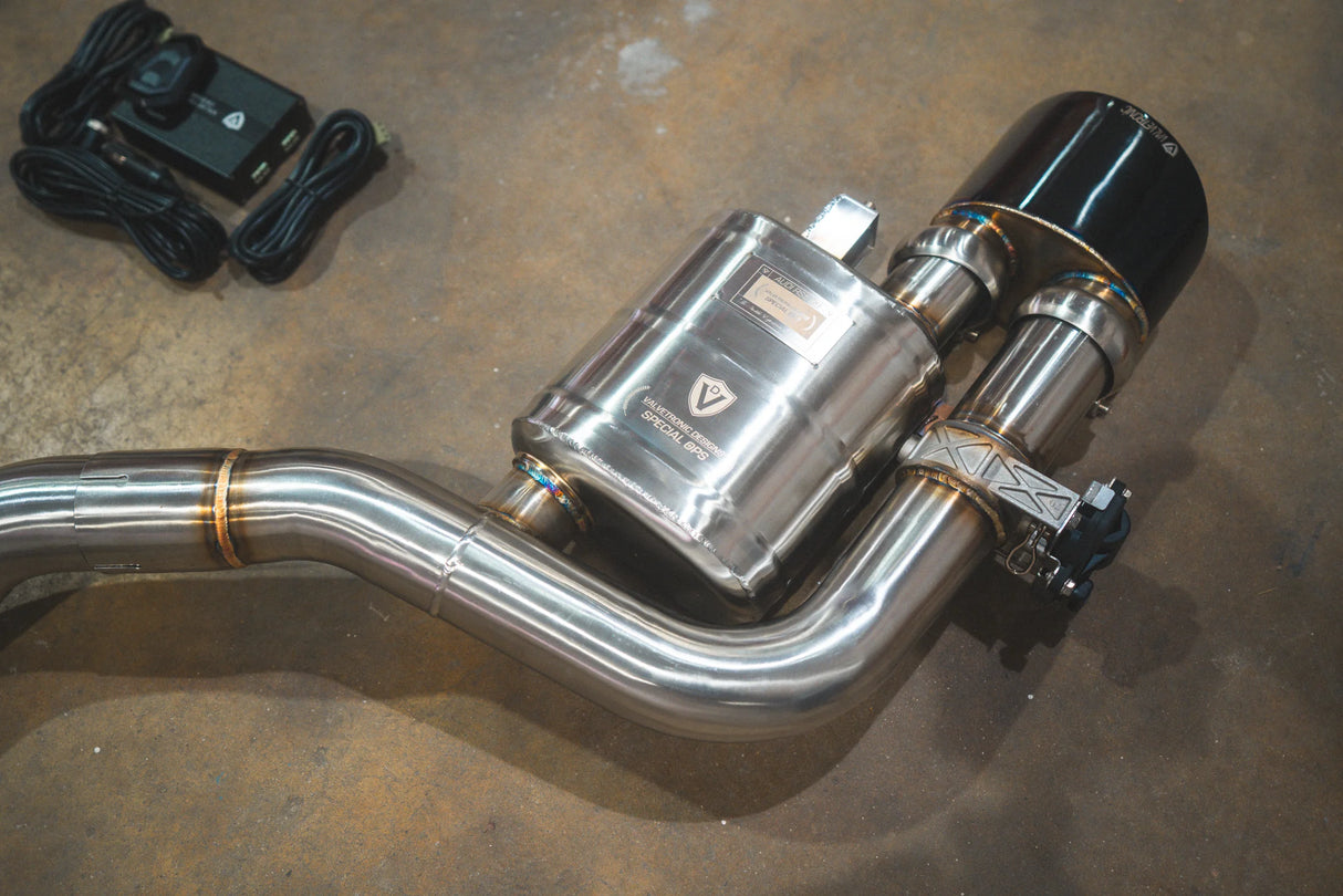 Valvetronic Designs® Audi RS5 B9 Valved Sport Titanium Cat-Back Exhaust with 4" OD Tips