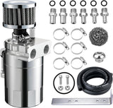 300ML Baffled Oil Can with Breather Filter 3/8" ID 2.5 NBR Fuel Hose