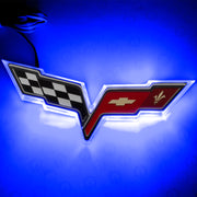 Oracle Chevrolet Corvette C6 Illuminated Emblem - Dual Intensity - Blue