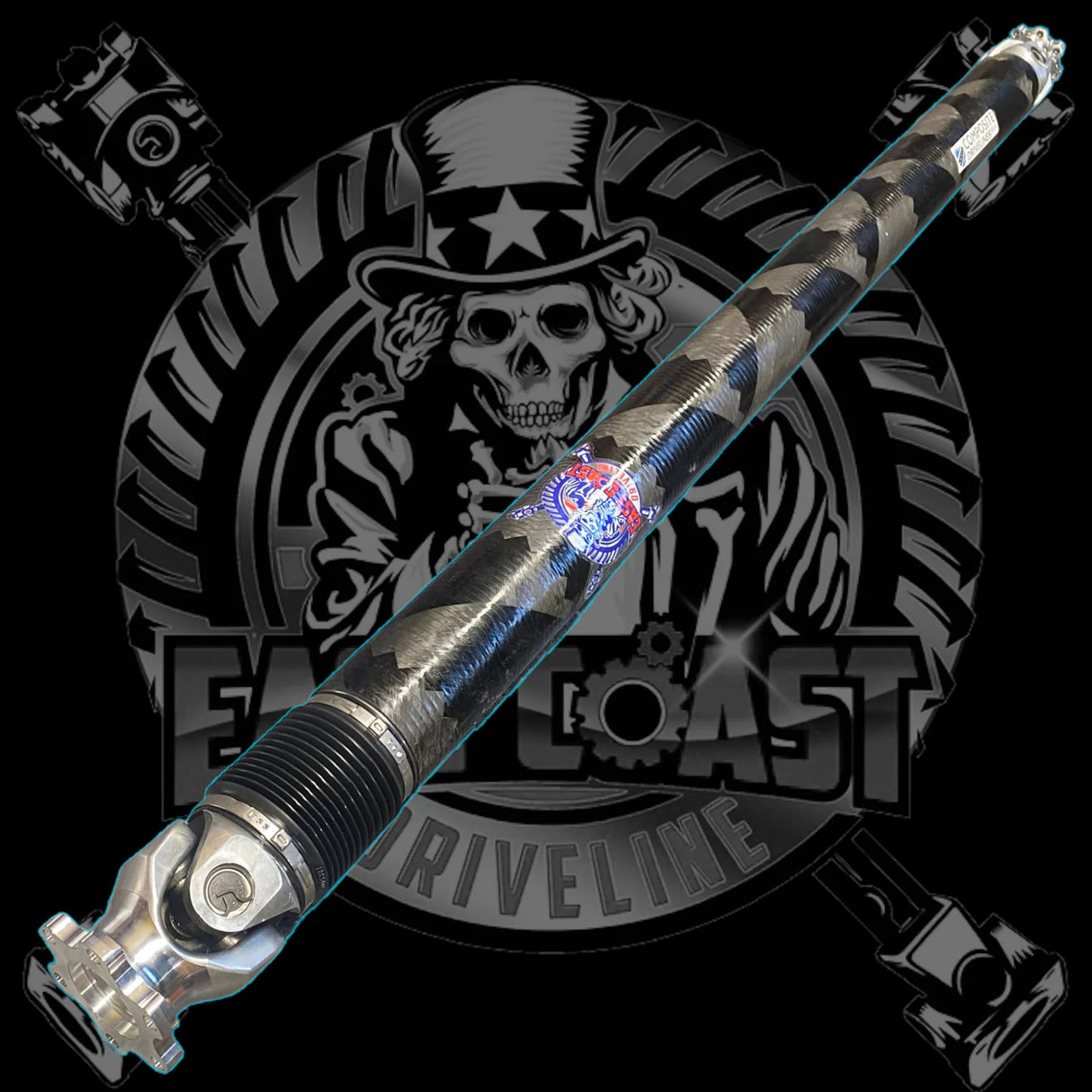 East Coast Driveline® (15-23) Charger SRT Hellcat 1-Piece Carbon Fiber Driveshaft