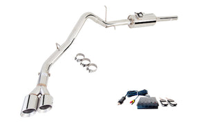 XForce (07-13) Silverado/Sierra 1500 Varex Valved Cat-Back Exhaust with 4" OD Tips
