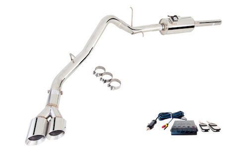 XForce (07-13) Silverado/Sierra 1500 Varex Valved Cat-Back Exhaust with 4" OD Tips