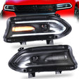 15-23 Dodge Charger Head Lights with Dual Beam Lens (Halogen)