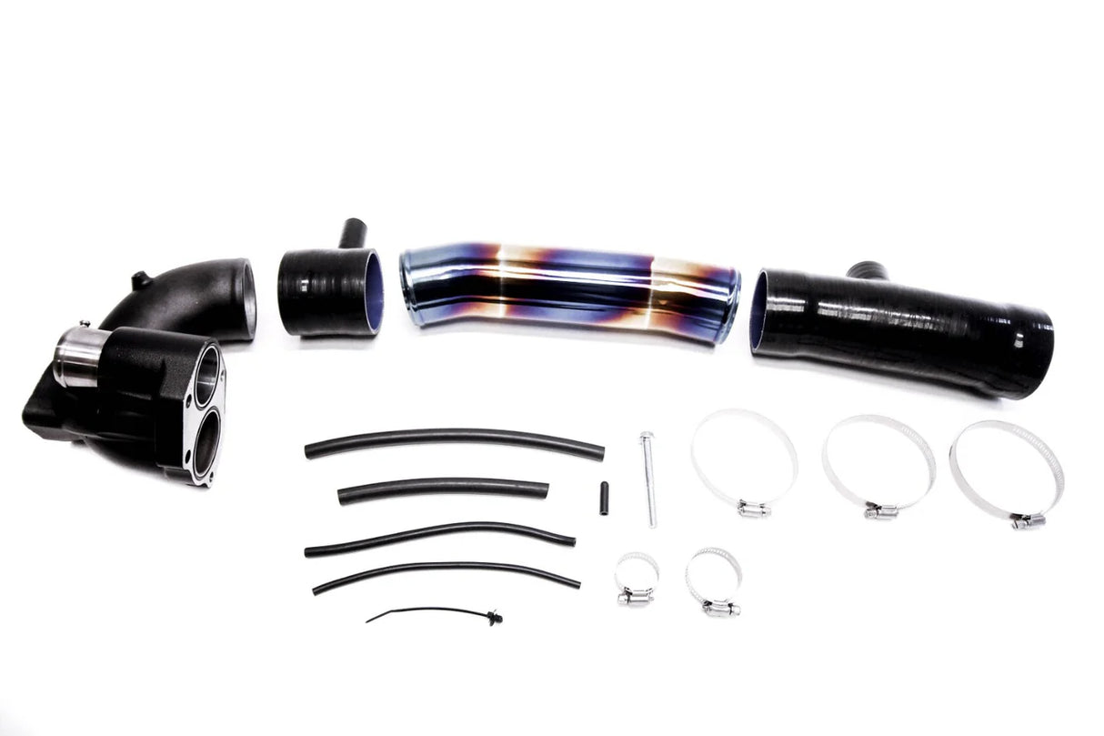 PLM® (16-21) Honda Civic Turbo Inlet Pipe Kit Stainless Burnt Blue