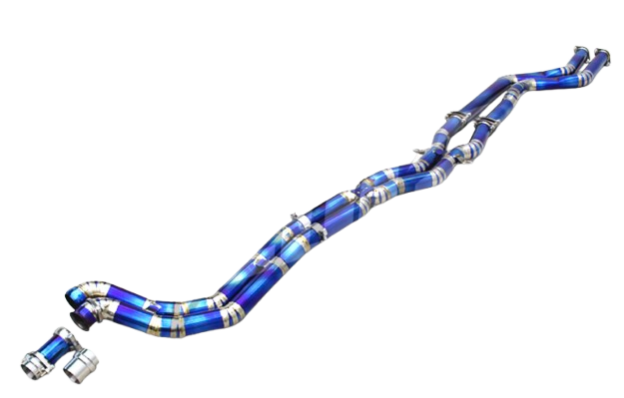 00-06 BMW M3 E46 S54B32 3.2L Titanium Catless Exhaust Mid-Pipes