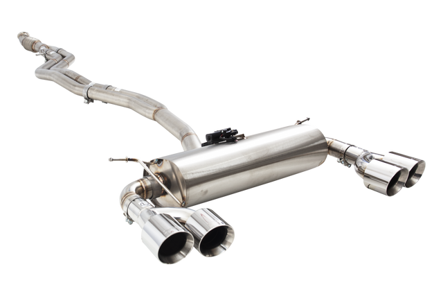XForce (16-21) BMW M2 F87 Varex Valved 304SS 3" Cat-Back Exhaust with Quad 4" OD Tips