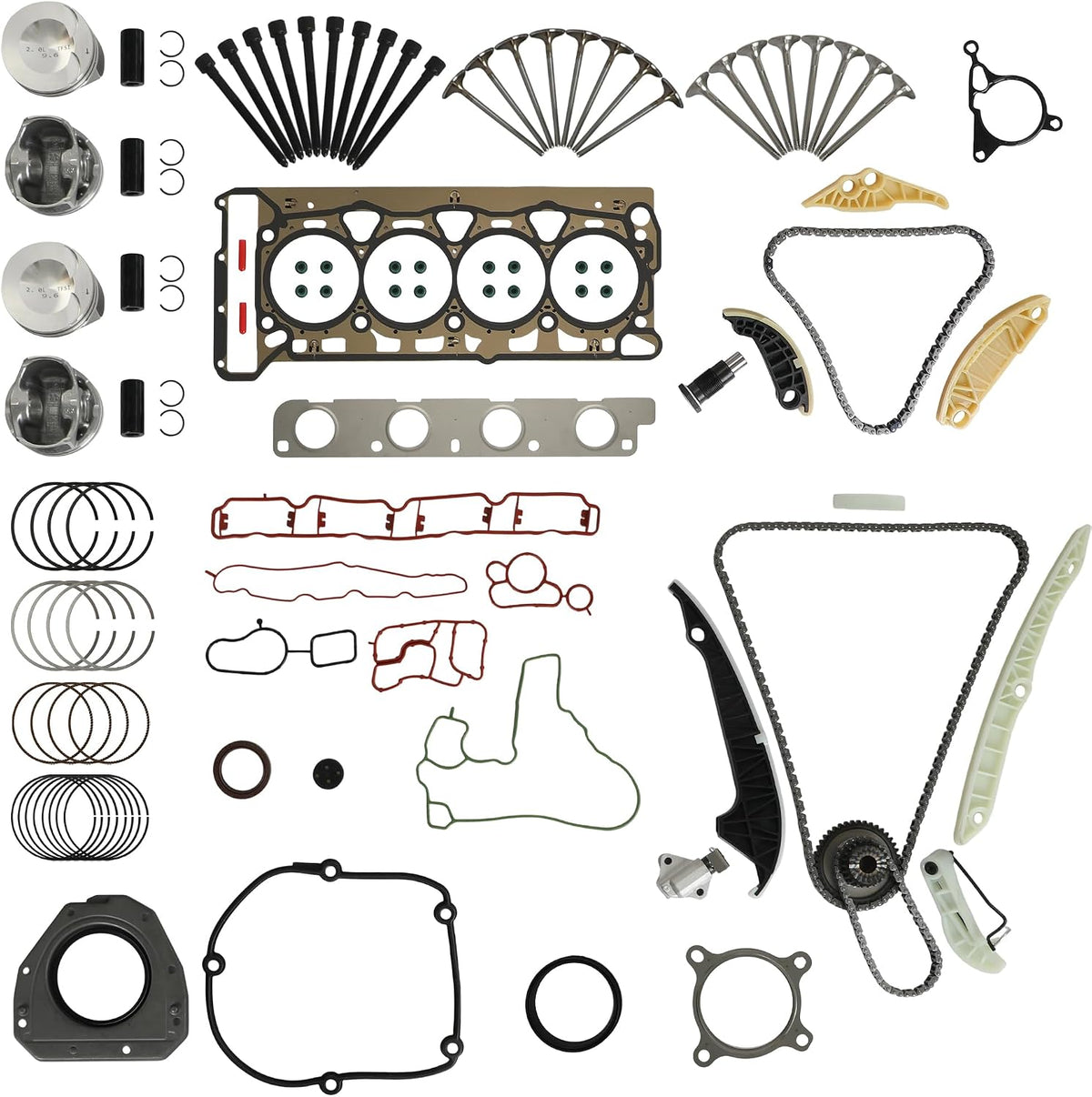 Audi/Volks Gen 2 EA888 Pistons/Head Gasket/Timing Chain/Tensioner