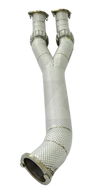 09-24 Nissan GT-R R35 VR38DETT 304SS Catless Exhaust Mid-Pipe 
