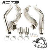 CTS Turbo® (12-19) Audi S6/S7/RS7 C7 4.0L 304SS 3" Downpipe Set with 200 Cell High-Flow Catalytic Converter
