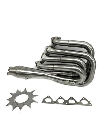 PLM® (88-01) Power Driven B-Series Hood Exit Race Header with 4-1 Megaphone (B18/B20)