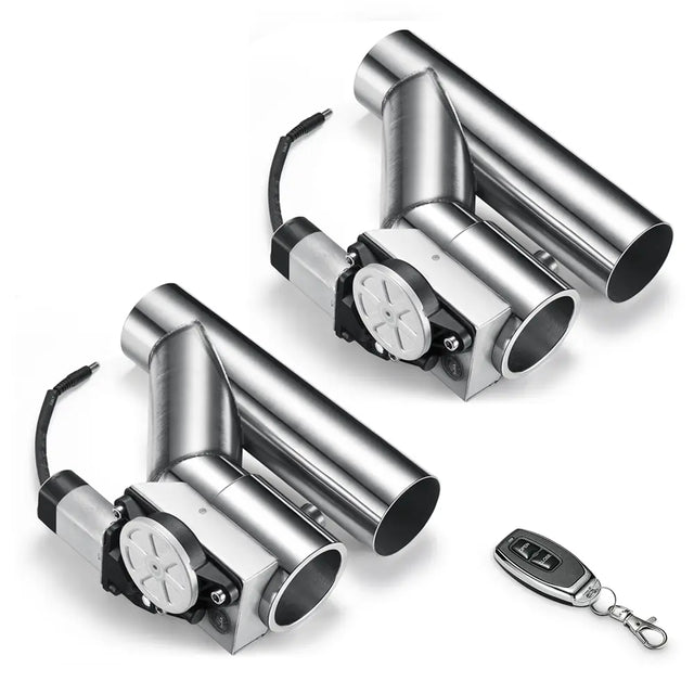 2" Dual Electric Exhaust Cutout Remote Kit with One Controller