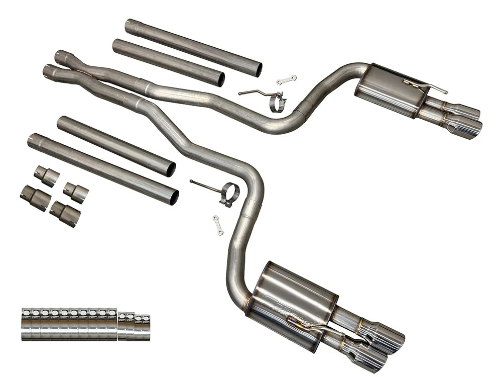 Speed Engineering® Chevy SS/Pontiac G8 304SS 3" Cat-Back Exhaust with Quad 4" OD Tips