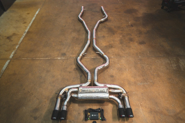 Valvetronic Designs® BMW X5M/X6M F85/F86 Valved Sport Cat-Back Exhaust with 4" OD Tips