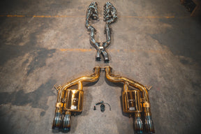 Valvetronic Designs® Ferrari 599 RACE F1 Valved Complete Exhaust System with 4" OD Tips