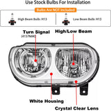 Kingman Speed® (08-14) Dodge Challenger Crystal Chrome Head Lights (Halogen)
