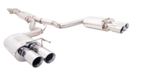 XForce (18-23) Mustang GT Fastback 304SS 3" Cat-Back Exhaust with Quad 4" OD Tips
