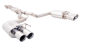 XForce (18-23) Mustang GT Fastback 304SS 3" Cat-Back Exhaust with Quad 4" OD Tips
