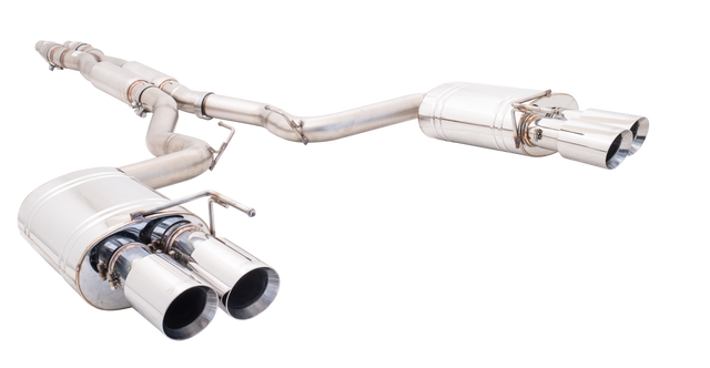 XForce (18-23) Mustang GT Fastback 304SS 3" Cat-Back Exhaust with Quad 4" OD Tips