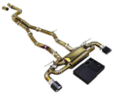 Kingman Speed® (20+) Toyota GR Supra 3.0L Gold Titanium Valved Cat-Back Exhaust with 4" OD Tips